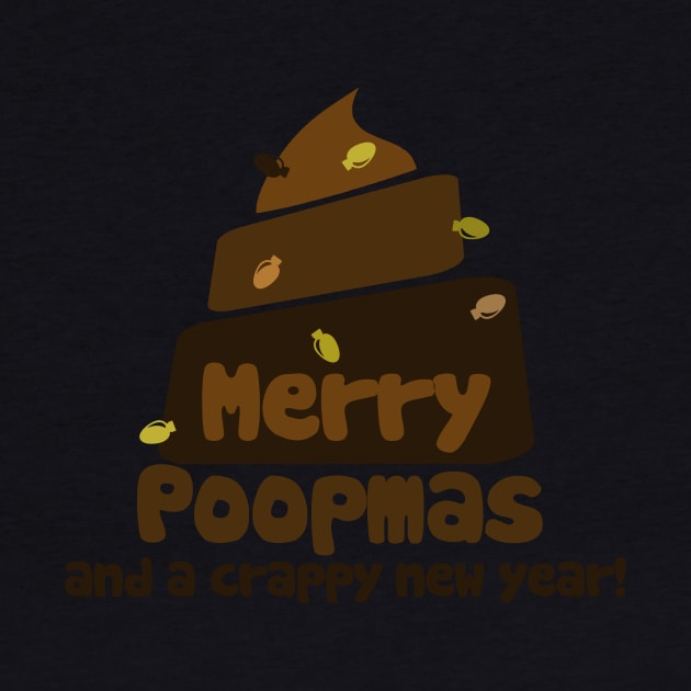 Merry POOPmas and a crappy new year christmas humor by bubbsnugg